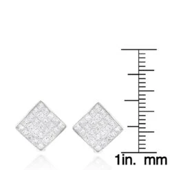 14K Yellow Gold Invisible Princess Cut Diamond Earrings 1.45ct 13 14K Yellow Gold Invisible Princess Cut Diamond Earrings 1.45ct -Its Hot Jewelry Shop 14k gold invisible princess cut diamond earrings 145ct rulerwh