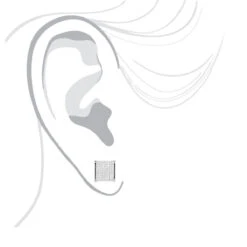 14K Yellow Gold Invisible Princess Cut Diamond Earrings 1.5ct -Its Hot Jewelry Shop 14k gold invisible princess cut diamond earrings 15ct bodwh