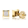 14K Yellow Gold Invisible Set Diamond Stud Earrings 0.28ct -Its Hot Jewelry Shop 14k gold invisible set diamond stud earrings 028ct p 5879 ye