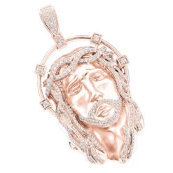 Hip Hop 14K White Gold Jesus Face Diamond Pendant For Men 3.55ct 10 Hip Hop 14K White Gold Jesus Face Diamond Pendant For Men 3.55ct -Its Hot Jewelry Shop 14k gold jesus face diamond pendant 355ct p 181 ro