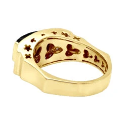 14K White Gold Ladies Black Onyx Ring 0.26ct 14 14K White Gold Ladies Black Onyx Ring 0.26ct -Its Hot Jewelry Shop 14k gold ladies black onyx ring 026ct p 29686 backye