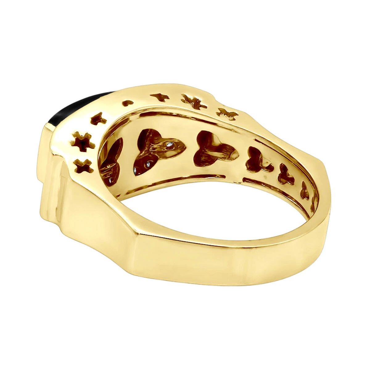 14K White Gold Ladies Black Onyx Ring 0.26ct 7 14K White Gold Ladies Black Onyx Ring 0.26ct - Image 5