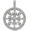 14K White Gold Ladies Circle Diamond Necklace 0.80ct 23.8mm 1 14K White Gold Ladies Circle Diamond Necklace 0.80ct 23.8mm -Its Hot Jewelry Shop 14k gold ladies circle diamond necklace 080ct p 28188 white 20220426