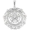 14K White Gold Ladies Circle Diamond Necklace 1.12ct -Its Hot Jewelry Shop 14k gold ladies circle diamond necklace 112ct p 28191 white 20220426