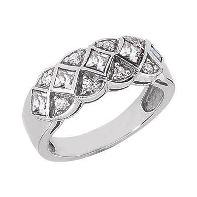 14K White Gold Ladies Diamond Ring 0.51ct 3 14K White Gold Ladies Diamond Ring 0.51ct