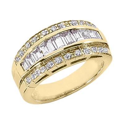 14K White Gold Ladies Diamond Ring 1.30ct 9.8mm 4 14K White Gold Ladies Diamond Ring 1.30ct 9.8mm - Image 2