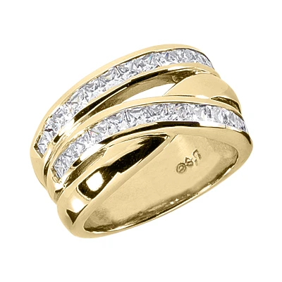 14K White Gold Ladies Diamond Ring 1.30ct 11.2mm 4 14K White Gold Ladies Diamond Ring 1.30ct 11.2mm - Image 2