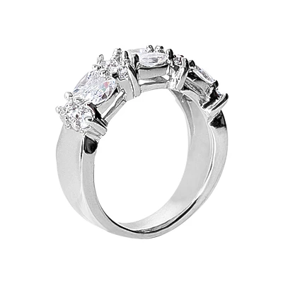 14K White Gold Ladies Diamond Ring 1.74ct 5 14K White Gold Ladies Diamond Ring 1.74ct - Image 3