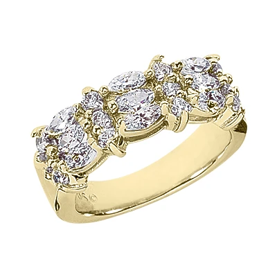 14K White Gold Ladies Diamond Ring 1.74ct 4 14K White Gold Ladies Diamond Ring 1.74ct - Image 2