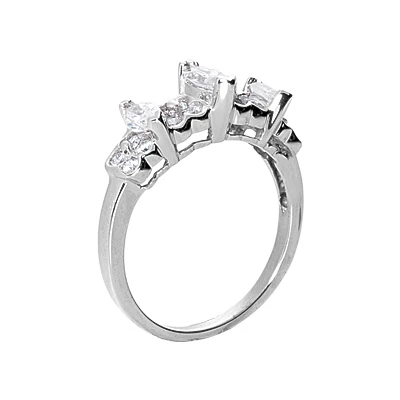 14K White Gold Ladies Diamond Ring 1.91ct 10.4mm 5 14K White Gold Ladies Diamond Ring 1.91ct 10.4mm - Image 3