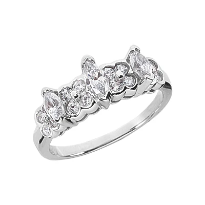 14K White Gold Ladies Diamond Ring 1.91ct 10.4mm 3 14K White Gold Ladies Diamond Ring 1.91ct 10.4mm