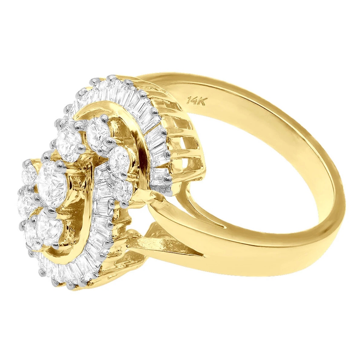 14K Yellow Gold Ladies Diamond Ring 2ct 6 14K Yellow Gold Ladies Diamond Ring 2ct - Image 4