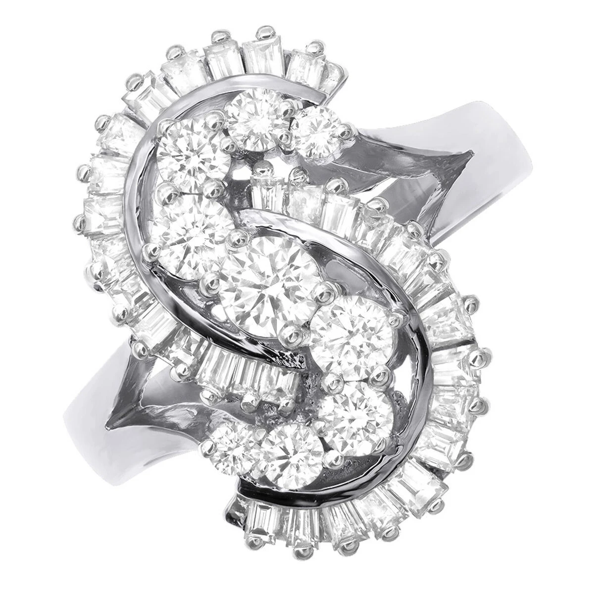 14K Yellow Gold Ladies Diamond Ring 2ct 4 14K Yellow Gold Ladies Diamond Ring 2ct - Image 2