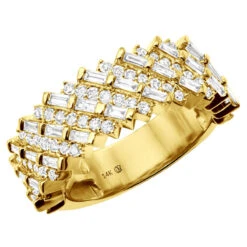 2 Carat Ladies Round & Baguette Diamonds 14K White Gold Ring Unique Wedding Band 11 2 Carat Ladies Round & Baguette Diamonds 14K White Gold Ring Unique Wedding Band -Its Hot Jewelry Shop 14k gold ladies round baguette diamonds ring 2 carat unique wedding band 803257 yellow