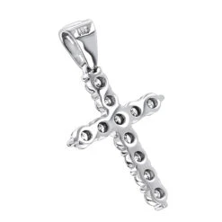 14K White Gold Large Diamond Cross Pendant For Men & Women By LUXURMAN 3.3ctw 11 14K White Gold Large Diamond Cross Pendant For Men & Women By LUXURMAN 3.3ctw -Its Hot Jewelry Shop 14k gold large diamond cross pendant by luxurman 33ctw backwh