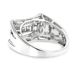 14K White Gold Men's Baguette Diamond Ring 1.23ct -Its Hot Jewelry Shop 14k gold mens baguette diamond ring 123ct p 6655 backwh
