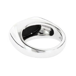 14K White Gold Men's Black Onyx Ring 8.9mm 11 14K White Gold Men's Black Onyx Ring 8.9mm -Its Hot Jewelry Shop 14k gold mens black onyx ring p 27998 backwh