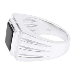 14K Yellow Gold Men's Black Onyx Ring 14.4mm 13 14K Yellow Gold Men's Black Onyx Ring 14.4mm -Its Hot Jewelry Shop 14k gold mens black onyx ring p 28011 backwh