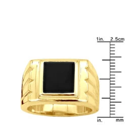 14K Yellow Gold Men's Black Onyx Ring 14.4mm 17 14K Yellow Gold Men's Black Onyx Ring 14.4mm -Its Hot Jewelry Shop 14k gold mens black onyx ring p 28011 rulerye