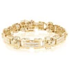 14K Yellow Gold Unique Diamond Bracelet For Men 4.5ct -Its Hot Jewelry Shop 14k gold mens diamond bracelet 450ct p 7003 ye