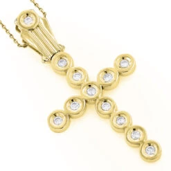 14K White Gold Men's Diamond Cross Pendant 0.98ct 8 14K White Gold Men's Diamond Cross Pendant 0.98ct -Its Hot Jewelry Shop 14k gold mens diamond cross jewelry pendant 098ct p 6589 ye