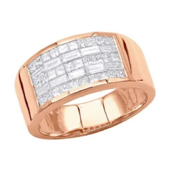 Unique Wedding Bands 14K Yellow Gold Men's Diamond Pinky Ring Invisible Set 2.95ct -Its Hot Jewelry Shop 14k gold mens diamond pinky ring invisible set 295ct p 6641 ro 20220102