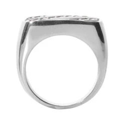 14K White Gold Men's Diamond Ring 0.33ct -Its Hot Jewelry Shop 14k gold mens diamond ring 033ct p 27942 back white 20220426