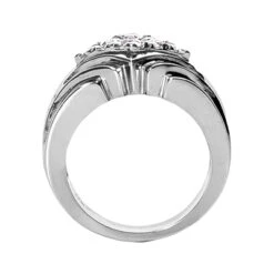 14K White Gold Men's Diamond Ring 0.45ct 13.3mm 8 14K White Gold Men's Diamond Ring 0.45ct 13.3mm -Its Hot Jewelry Shop 14k gold mens diamond ring 045ct p 27863 back white 20220426