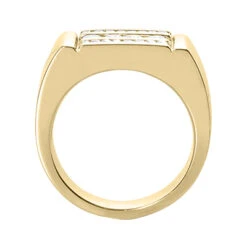 14K White Gold Men's Diamond Ring 0.56ct -Its Hot Jewelry Shop 14k gold mens diamond ring 056ct p 27890 back yellow 20220426