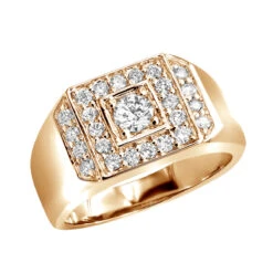 14K Yellow Gold Men's Diamond Ring 1.07ct -Its Hot Jewelry Shop 14k gold mens diamond ring 107ct p 27916 ro