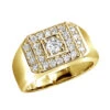 14K Yellow Gold Men's Diamond Ring 1.07ct -Its Hot Jewelry Shop 14k gold mens diamond ring 107ct p 27916 ye