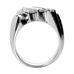 14K White Gold Men's Diamond Ring 1.08ct 10.2mm -Its Hot Jewelry Shop 14k gold mens diamond ring 108ct p 27974 back white 20220426