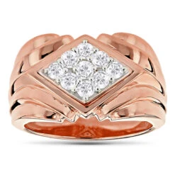 14K Yellow Gold Men's Diamond Ring 1.08ct 14.5mm 9 14K Yellow Gold Men's Diamond Ring 1.08ct 14.5mm -Its Hot Jewelry Shop 14k gold mens diamond ring 108ct p 27979 ro