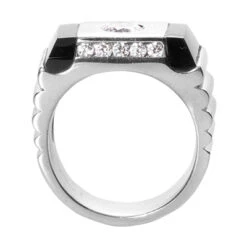 14K White Gold Men's Diamond Ring 1.15ct 8 14K White Gold Men's Diamond Ring 1.15ct -Its Hot Jewelry Shop 14k gold mens diamond ring 115ct p 27887 back white 20220426
