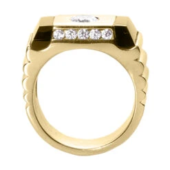 14K White Gold Men's Diamond Ring 1.15ct 9 14K White Gold Men's Diamond Ring 1.15ct -Its Hot Jewelry Shop 14k gold mens diamond ring 115ct p 27887 back yellow 20220426