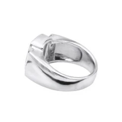 14K White Gold Men's Diamond Ring 1ct 10.4mm -Its Hot Jewelry Shop 14k gold mens diamond ring 1ct p 27922 backwh