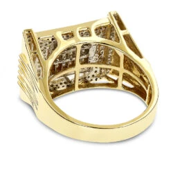 14K White Gold Men's Diamond Ring Round & Princess 1.8ct -Its Hot Jewelry Shop 14k gold mens diamond ring round princess 117ct p 6824 backye