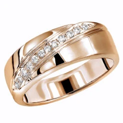 14K White Gold Men's Diamond Wedding Band 0.12ct 7.1mm -Its Hot Jewelry Shop 14k gold mens diamond wedding band 012ct p 27599 ro