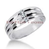 14K White Gold Men's Diamond Wedding Band 0.18ct -Its Hot Jewelry Shop 14k gold mens diamond wedding band 018ct p 27508