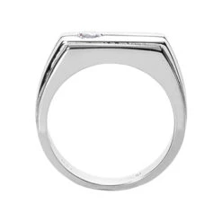14K White Gold Men's Diamond Wedding Band 0.25ct 8 14K White Gold Men's Diamond Wedding Band 0.25ct -Its Hot Jewelry Shop 14k gold mens diamond wedding band 025ct p 25621 back white 20220426