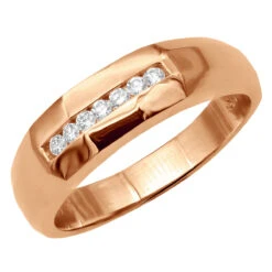 14K White Gold Men's Diamond Wedding Band 0.25ct 5.5mm -Its Hot Jewelry Shop 14k gold mens diamond wedding band 025ct p 27547 rose