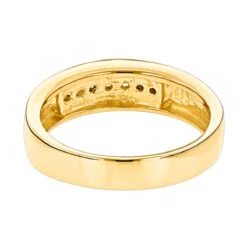 14K Yellow Gold Men's Diamond Wedding Band 0.28ct 5.1mm 11 14K Yellow Gold Men's Diamond Wedding Band 0.28ct 5.1mm -Its Hot Jewelry Shop 14k gold mens diamond wedding band 028ct p 27543 backye