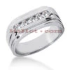 14K White Gold Men's Diamond Wedding Band 0.35ct 7.1mm 1 14K White Gold Men's Diamond Wedding Band 0.35ct 7.1mm -Its Hot Jewelry Shop 14k gold mens diamond wedding band 035ct p 27603