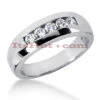 Five Stone 14K White Gold Men's Diamond Wedding Band 0.5ct 2 Five Stone 14K White Gold Men's Diamond Wedding Band 0.5ct -Its Hot Jewelry Shop 14k gold mens diamond wedding band 050ct p 27539