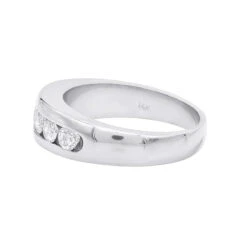 14K White Gold Men's Diamond Wedding Band 0.90ct 6.2mm 13 14K White Gold Men's Diamond Wedding Band 0.90ct 6.2mm -Its Hot Jewelry Shop 14k gold mens diamond wedding band 090ct p 25559 backwh