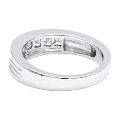 14K White Gold Men's Diamond Wedding Band 1.40ct -Its Hot Jewelry Shop 14k gold mens diamond wedding band 140ct p 27555 backwh