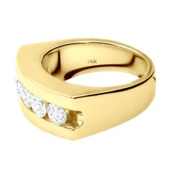 14K White Gold Men's Diamond Wedding Band 1.75ct 10 14K White Gold Men's Diamond Wedding Band 1.75ct -Its Hot Jewelry Shop 14k gold mens diamond wedding band 175ct p 25610 back yellow