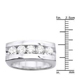 14K White Gold Men's Diamond Wedding Band 1.75ct 11 14K White Gold Men's Diamond Wedding Band 1.75ct -Its Hot Jewelry Shop 14k gold mens diamond wedding band 175ct p 25610 ruler white