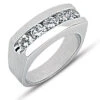 14K White Gold Men's Diamond Wedding Band 1.75ct -Its Hot Jewelry Shop 14k gold mens diamond wedding band 175ct p 25610 white