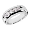 14K White Gold Men's Diamond Wedding Band 1ct 8.2mm -Its Hot Jewelry Shop 14k gold mens diamond wedding band 1ct p 25593 white 20220426